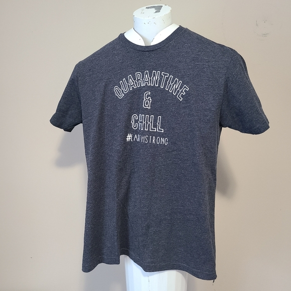 STILL NORTH | Grey Super Soft Cotton Quarantine & Chill Tee Shirt - Picture 2 of 6